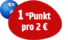 Jetzt bei TeeGschwendner einkaufen und 1 °Punkt pro 2 € Umsatz sichern