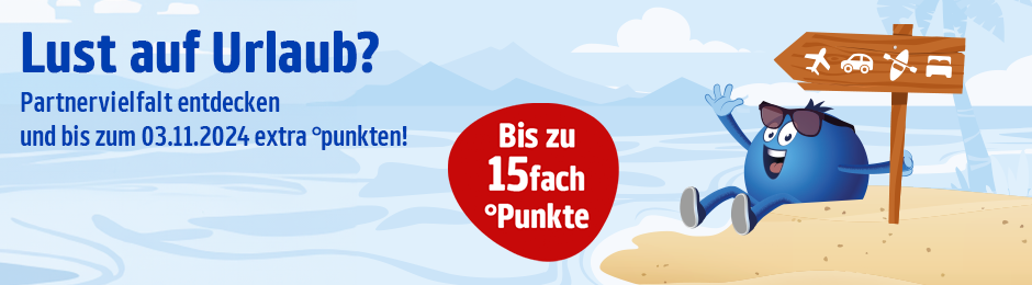 Reise buchen und °punkten!