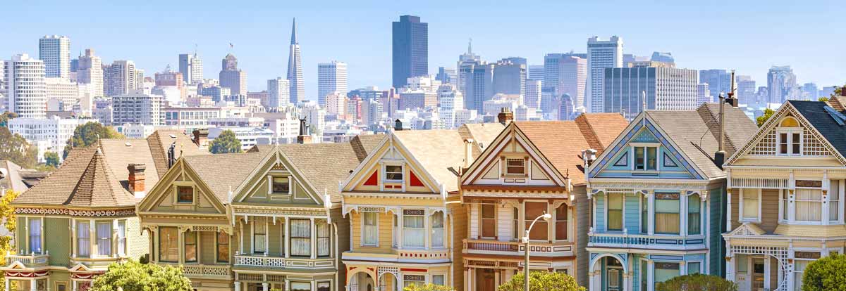 San Francisco mit seinen wundervollen voktorianischen Häusern.