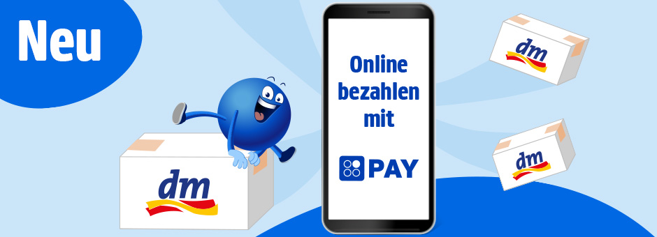 Neu! Jetzt mit PAYBACK PAY im dm Online-Shop bezahlen und °punkten. Gleich loslegen.